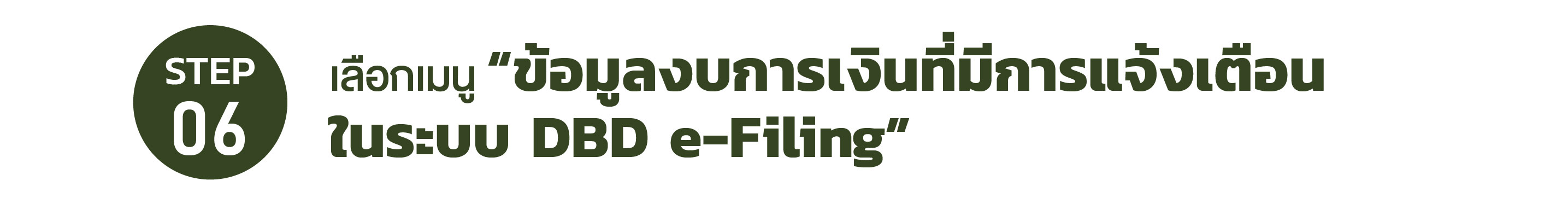 ข้อมูลงบการเงินที่มีการแจ้งเตือนในระบบ